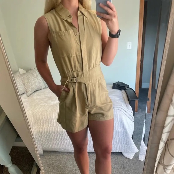 Jason‎ Wu X RTR Tan Belted Romper Size 2 - Picture 10 of 15